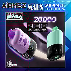AIRMEZ Mars Pox 20000 Puffs Original Airmez 20k LED Display Disposable Electronic Cigarettes EU Warehouse 3-5 Days Delivery