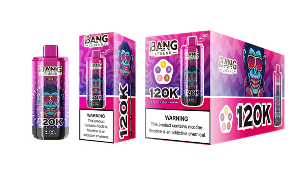 BANG LEGEND 120000 Puffs Original Bang Legend 120k 5in1 Puffs LED Display Disposable Electronic Cigarettes Support customization - Image 10