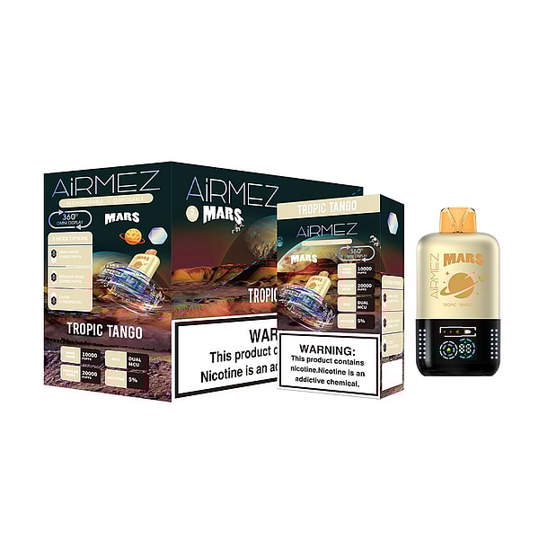 AIRMEZ Mars Pox 20000 Puffs Original Airmez 20k LED Display Disposable Electronic Cigarettes EU Warehouse 3-5 Days Delivery - Image 9
