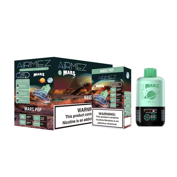 AIRMEZ Mars Pox 20000 Puffs Original Airmez 20k LED Display Disposable Electronic Cigarettes EU Warehouse 3-5 Days Delivery - Image 6
