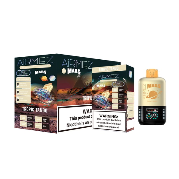 AIRMEZ Mars Pox 20000 Puffs Original Airmez 20k LED Display Disposable Electronic Cigarettes EU Warehouse 3-5 Days Delivery - Image 9