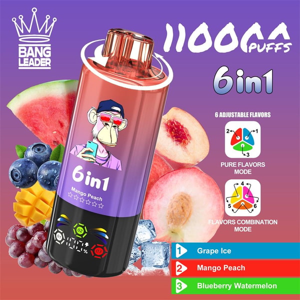 BANG LEADER 110000 Puffs Original Bang Leader 110k 6in1 Puffs LED Display Disposable Electronic Cigarettes Support customization - Image 8