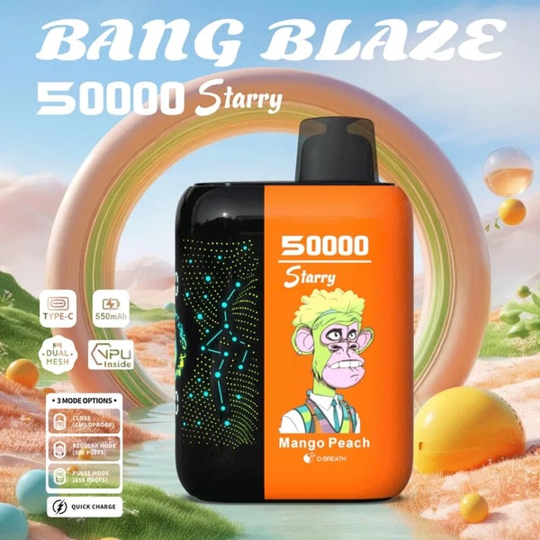 BANG Blaze Starry 50000 Puffs Original Bang 50k LED Display Disposable Electronic Cigarettes Support customization - Image 6